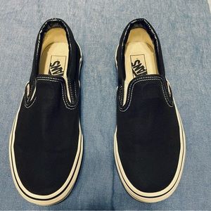 Vans Black Slip-On Shoes